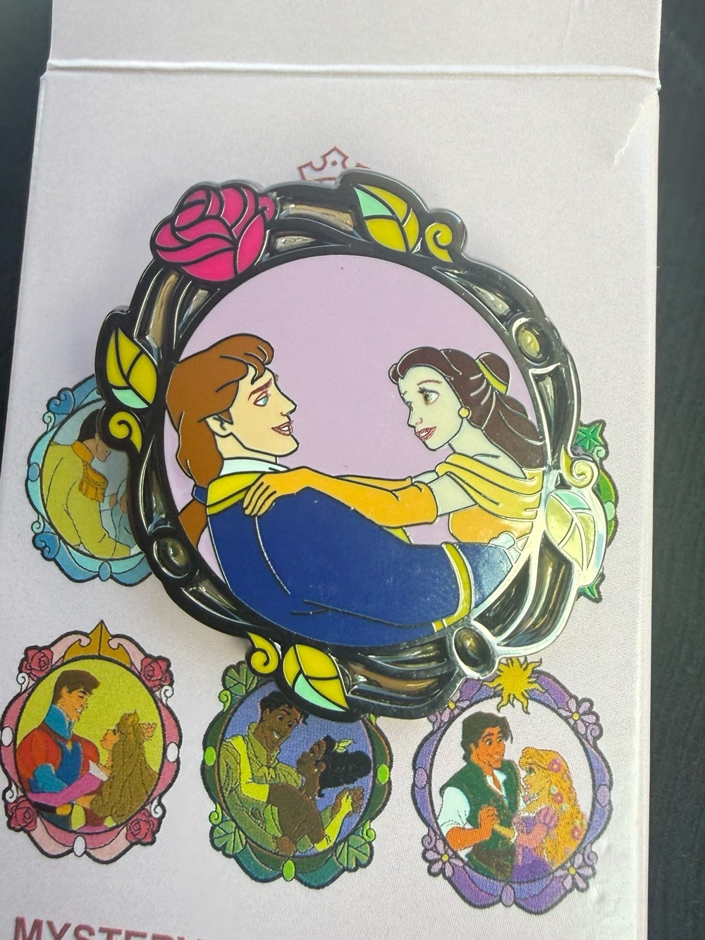 Hot topic couple portrait pin belle